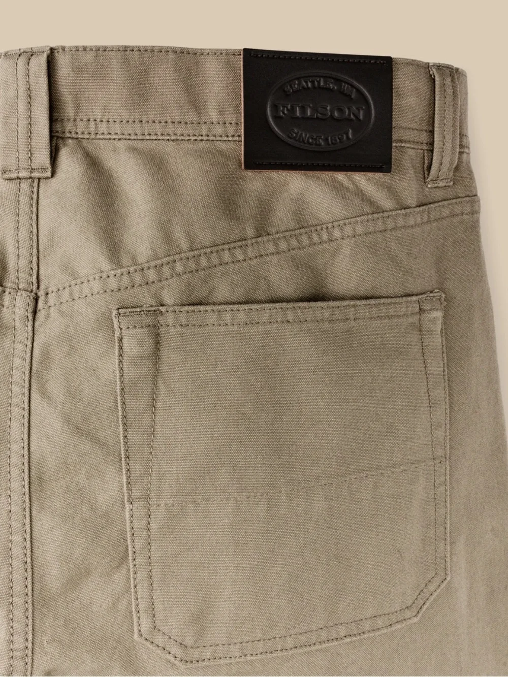 Filson Dry Tin Cloth 11.5 Oz 5-Pocket Pant Khaki Canvas Workwear Pant 34x34